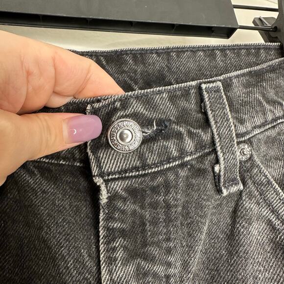 vintage Levi's orange tag Regular Fit Slim Leg black distressed denim - Picture 3 of 8